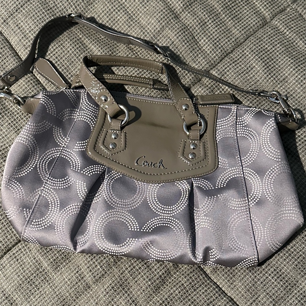 Authentic Coach Vintage Grey Shoulder Bag